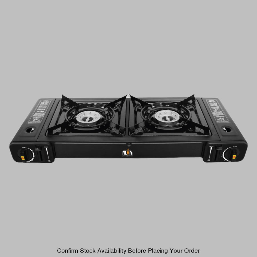 Alva Double Burner Butane Canister Stove - Alva Double Burner Butane Canister Stove