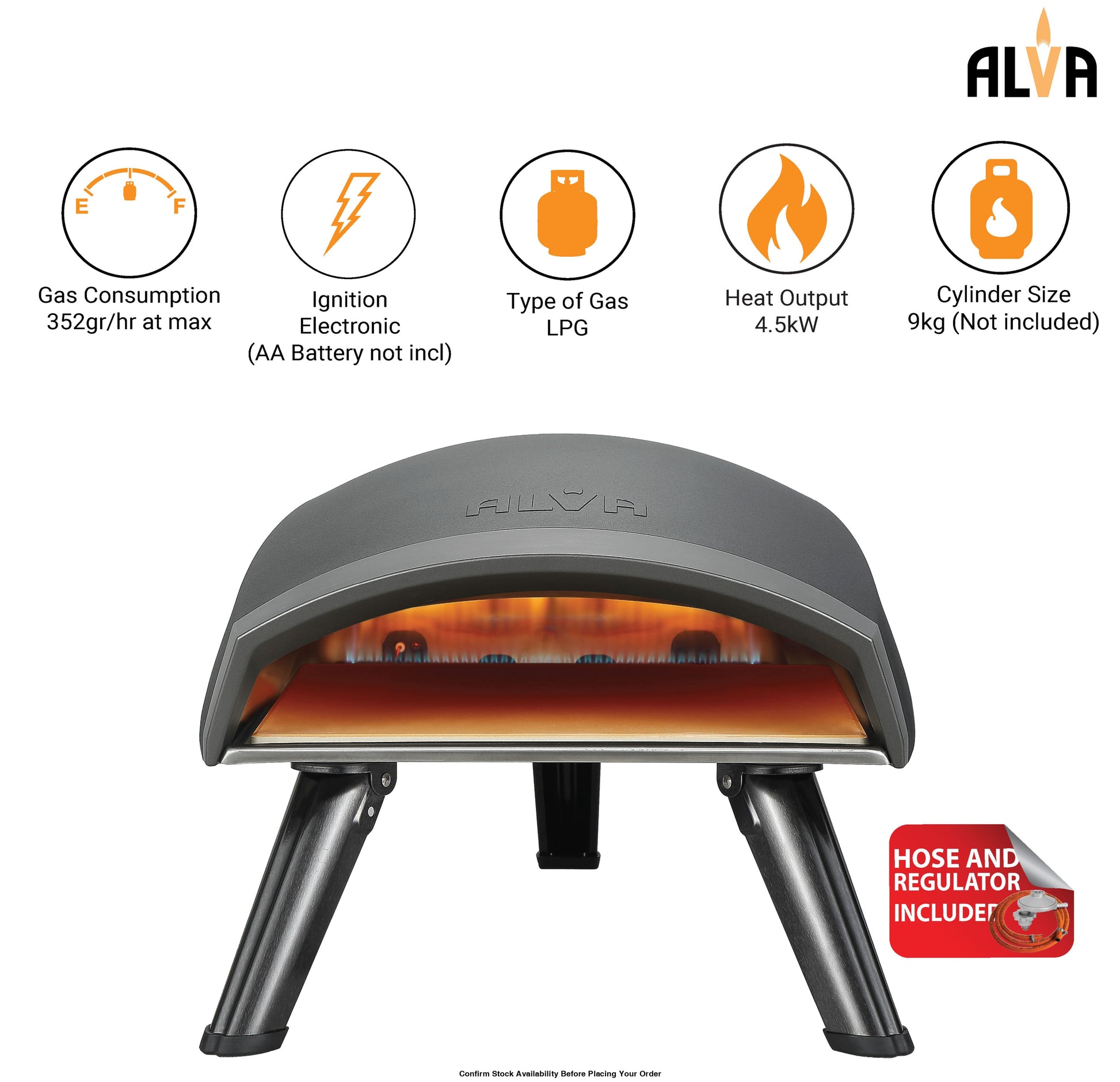 Alva Gas Pizza Oven - Presto - Alva Gas Pizza Oven Presto