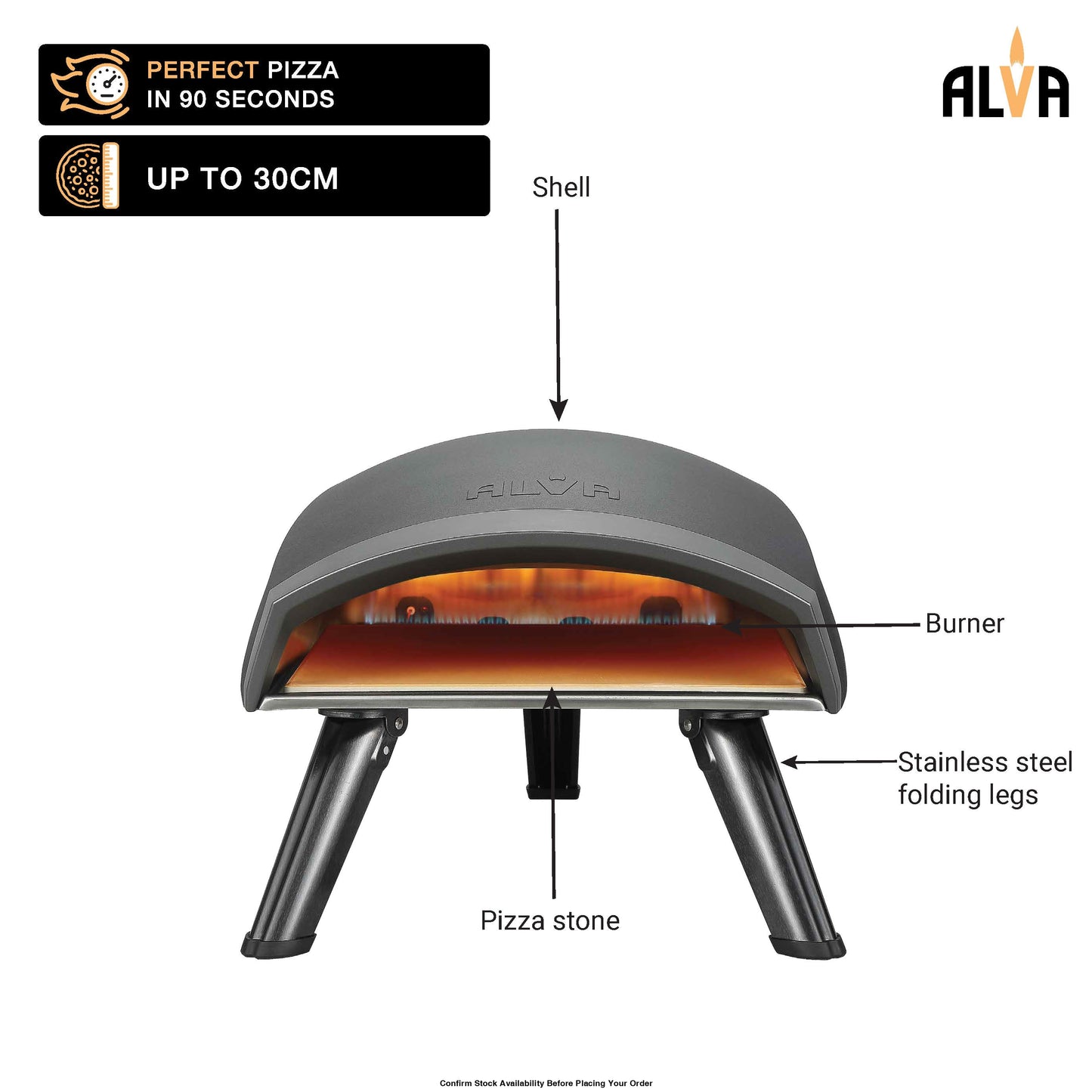 Alva Gas Pizza Oven - Presto - Alva Gas Pizza Oven Presto