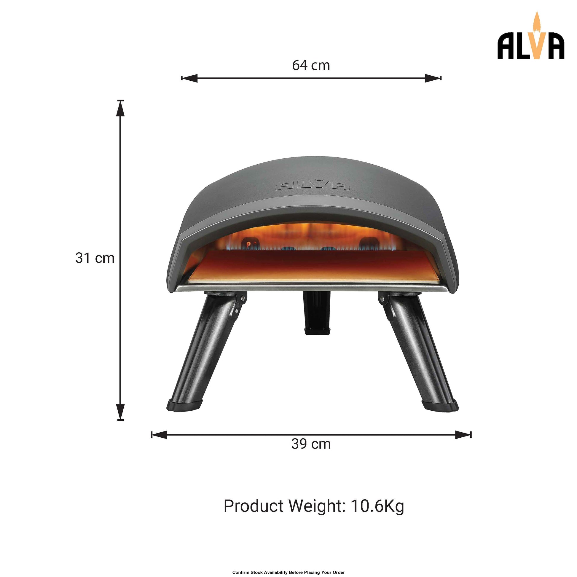 Alva Gas Pizza Oven - Presto - Alva Gas Pizza Oven Presto