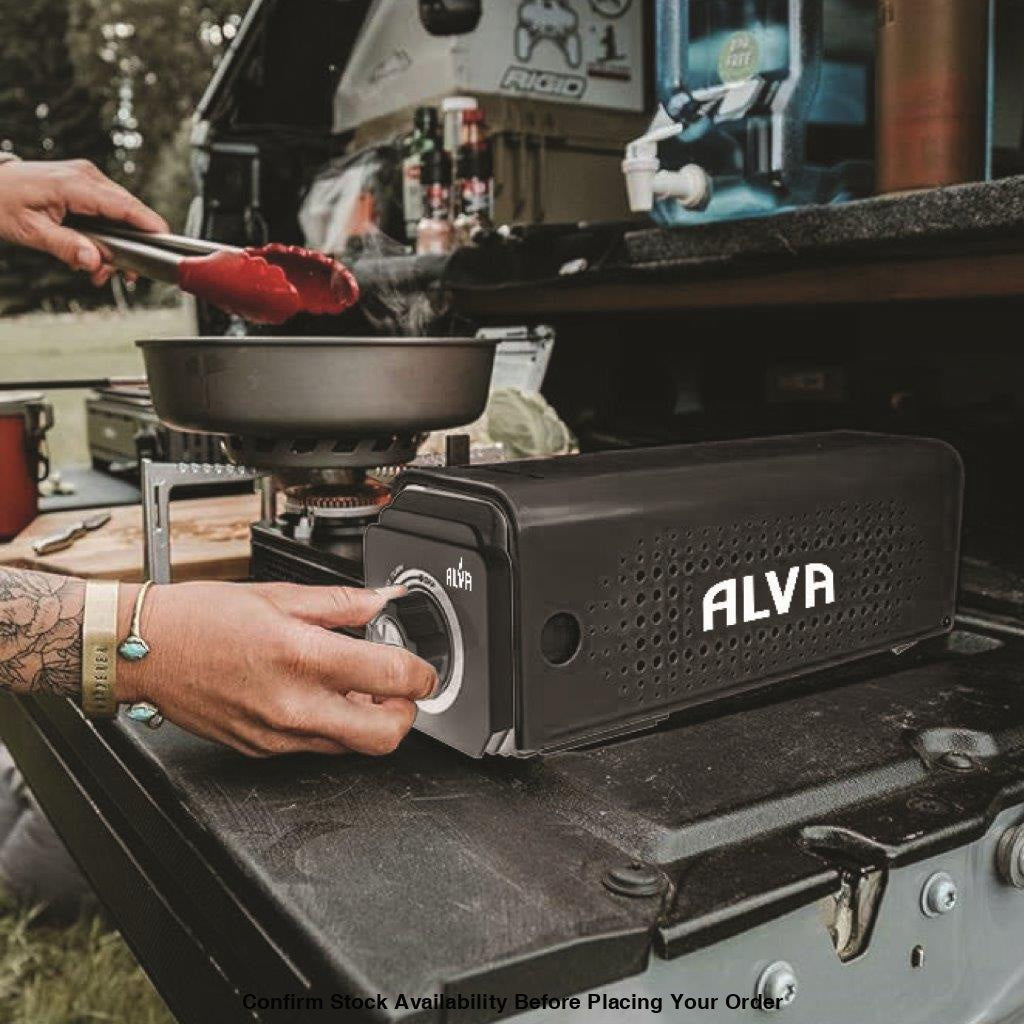 Alva Mini Fold-Up Butane Canister Camping Stove - Alva Mini Fold-Up Camping Stove