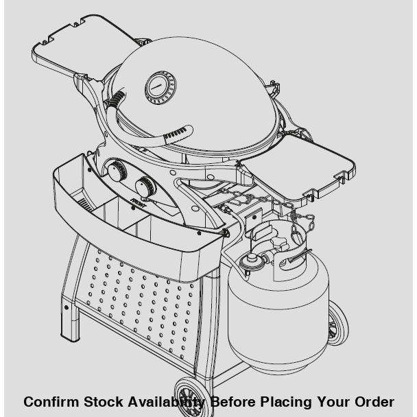 Alva Mondo 2-Burner Gas BBQ & Cart - Alva Mondo 2-Burner Gas BBQ
