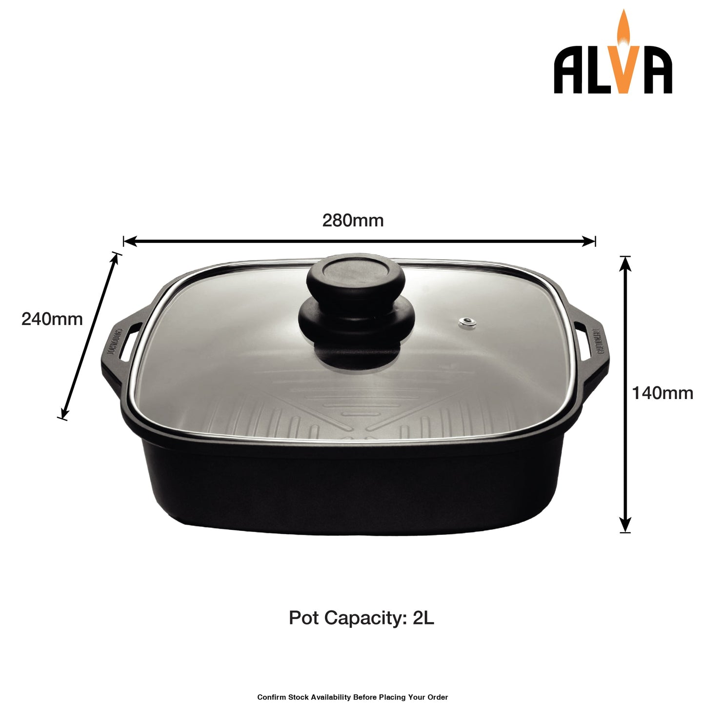 Alva Single Burner Butane Canister Stove + Cooking Pot & Lid - Alva Single Burner Butane Canister Stove + Cooking Pot &