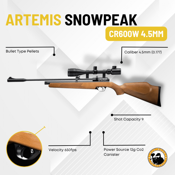 Artemis SnowPeak CR600W 4.5mm Wood - Guards On Duty Shop