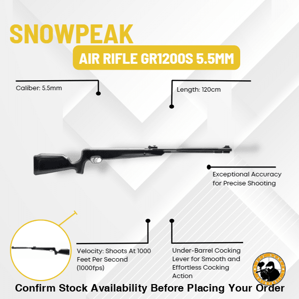 Artemis SnowPeak GR1200S 5.5mm Black - Guards On Duty Shop