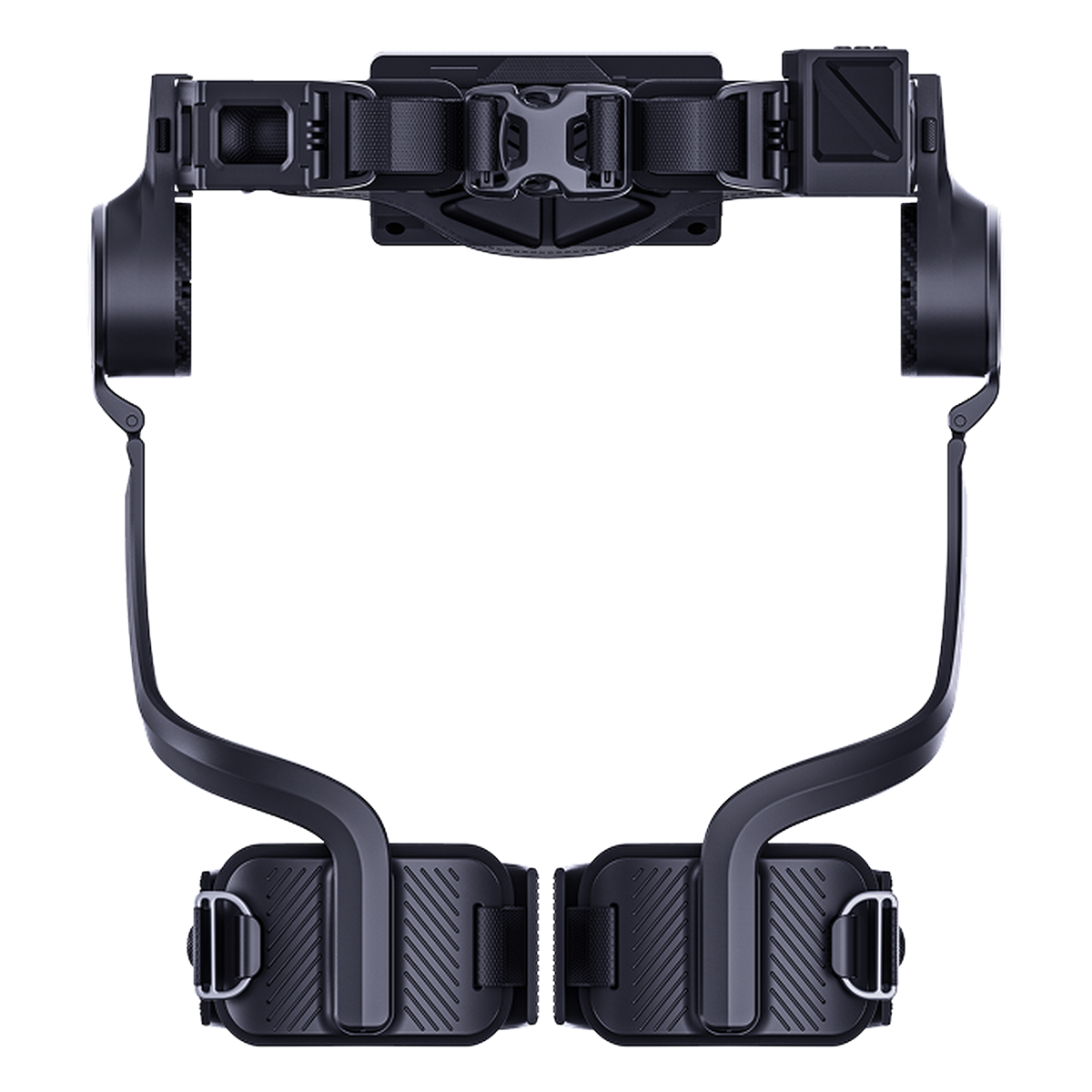 Ascentiz H Pro hip exoskeleton — rear view showing the waist buckle and back straps