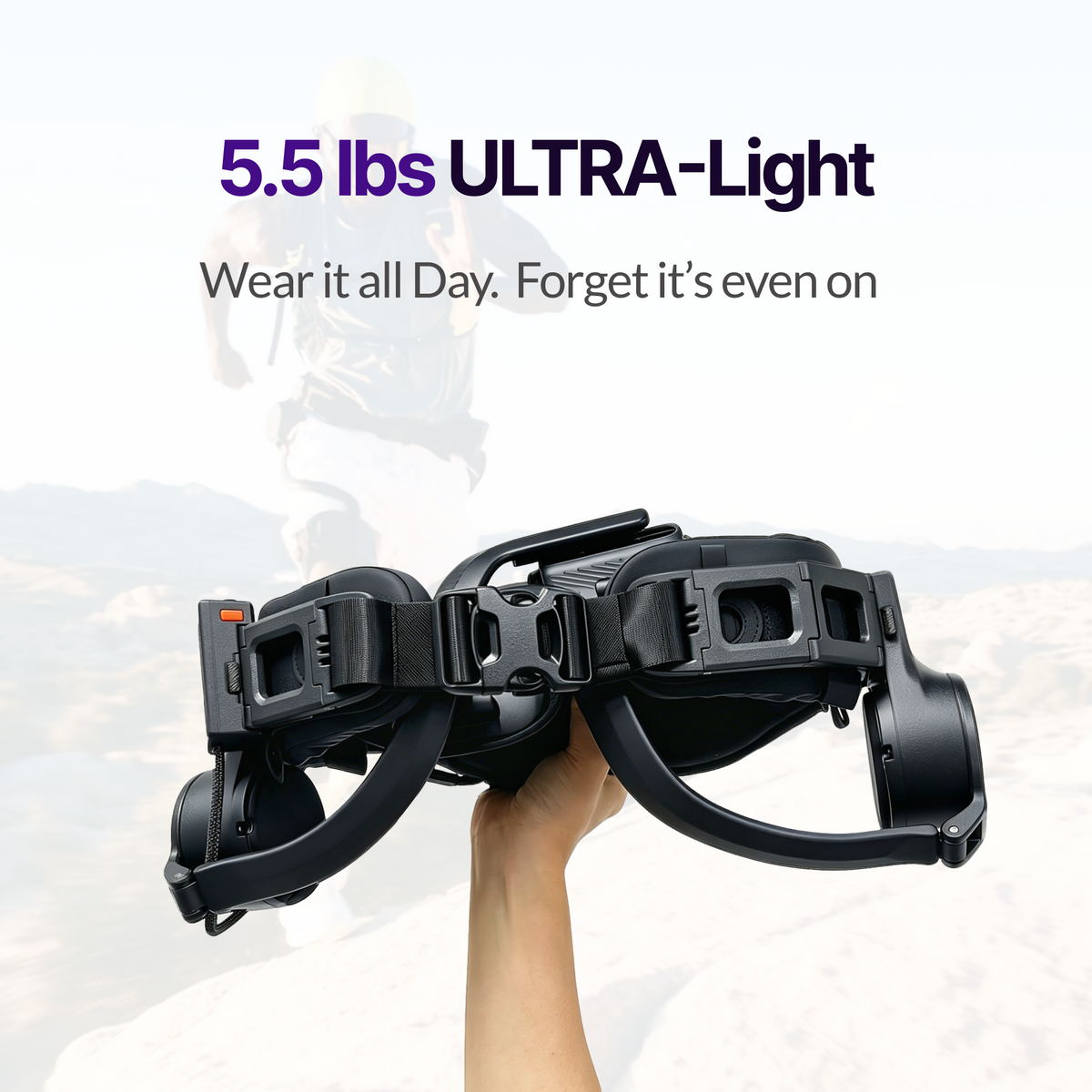 Ascentiz H Ultra titanium and carbon fibre exoskeleton at 2.5 kg