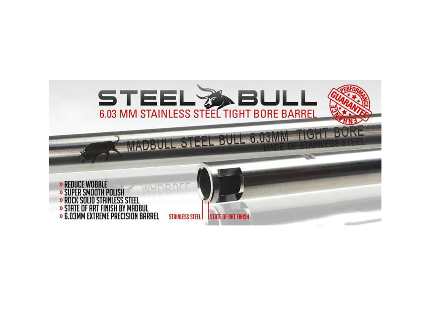 ASG BARREL STAINLESS STEEL 6.03X455MM - ASG 17923 - Guards On Duty Shop