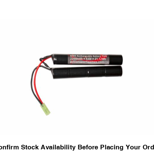 ASG Battery, 9,6v 2200mAh, 21,12Wh, NiMH - 19361 - Guards On Duty Shop