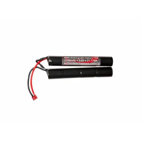 ASG battery 9.6v 2200MAH nimh t-plug connector 19622 - Guards On Duty Shop