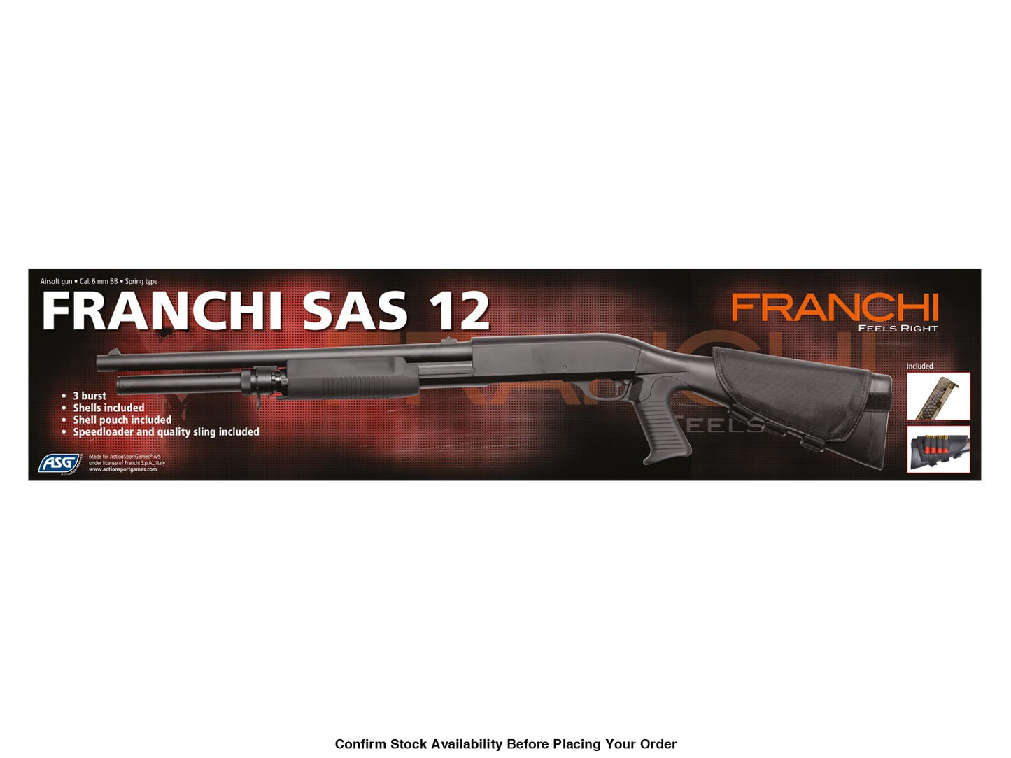 ASG FRANCHI SAS SHOTGUN 12 3-BURST - ASG 16061 - Guards On Duty Shop