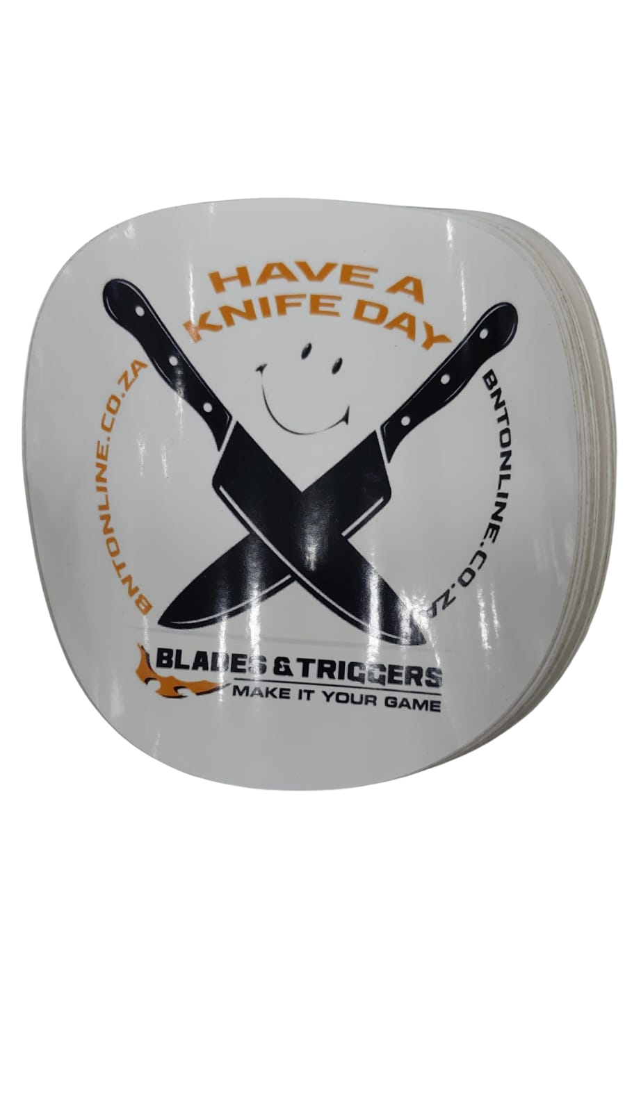 BNT HAVE A KNIFE DAY LICENSE DISK STICKERS