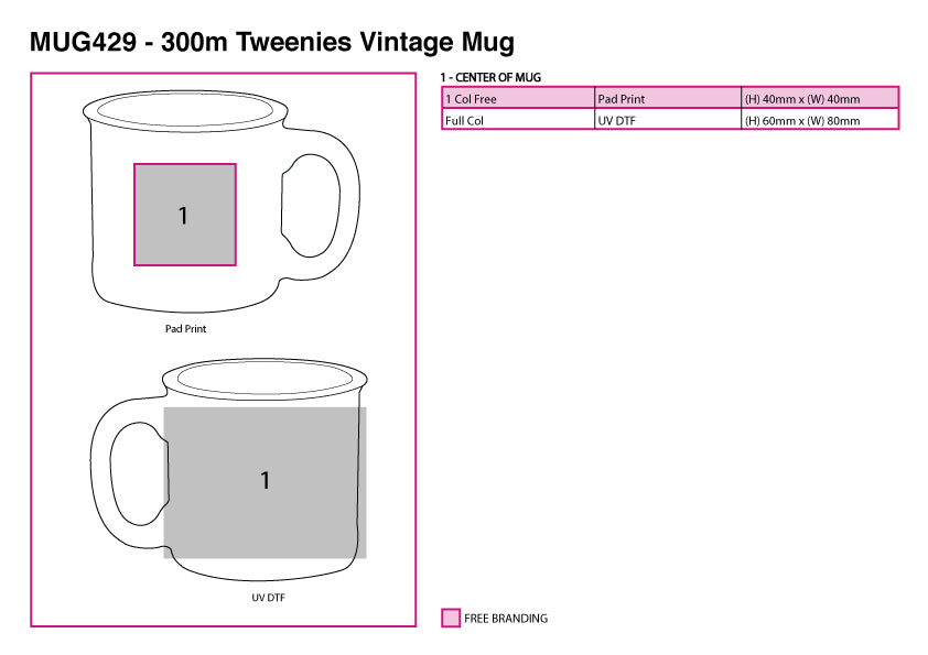 300ml Tweenies Vintage Mug