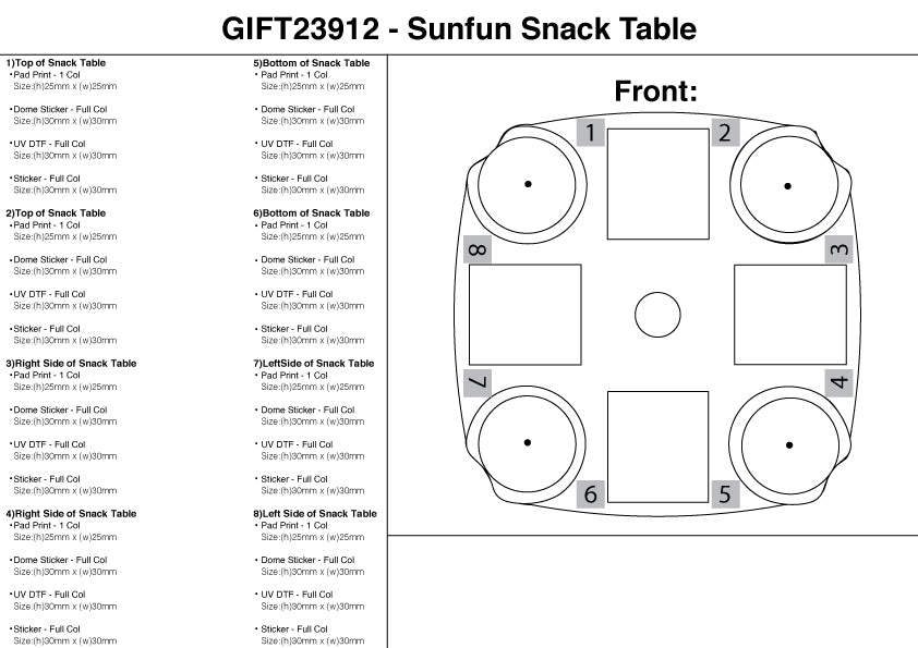 Sunfun Snack Table