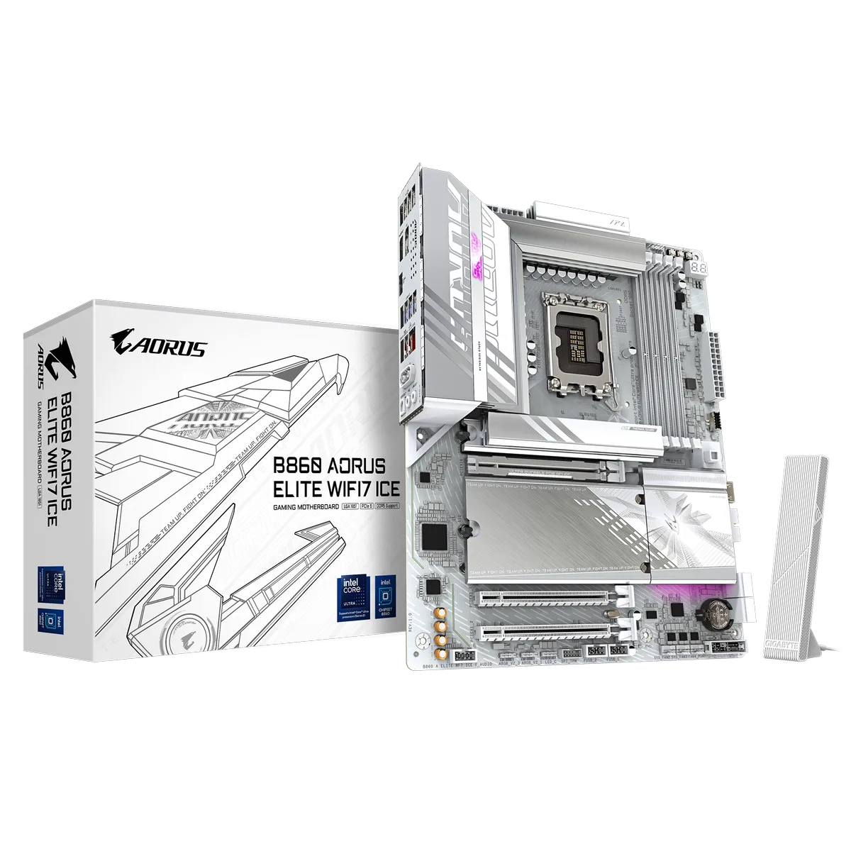 GIGABYTE Intel® B860 Chipset for LGA 1851; 4x DDR5; 3x M2; HDMI/DP/USB4.0 ; ATX.