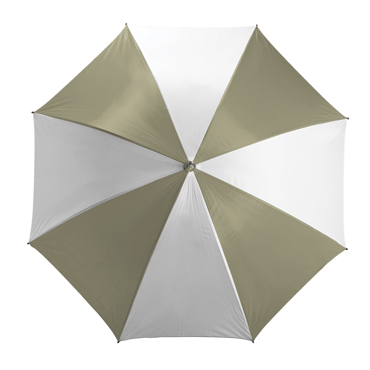 8 Panel Golf Umbrella - White & Grey