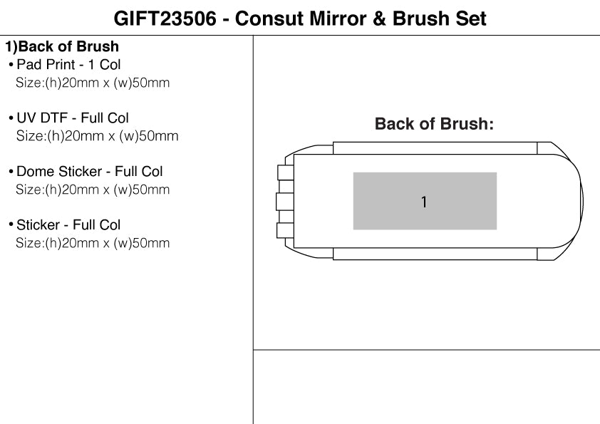 Consut Mirror & Brush Set