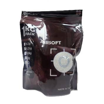 BALLISTIC AIRSOFT 6MM BB 1KG BAG .25G - Guards On Duty Shop