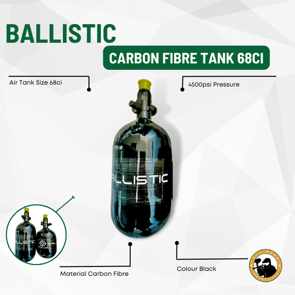 Ballistic Carbon Fibre Tank 68CI - Guards On Duty Shop