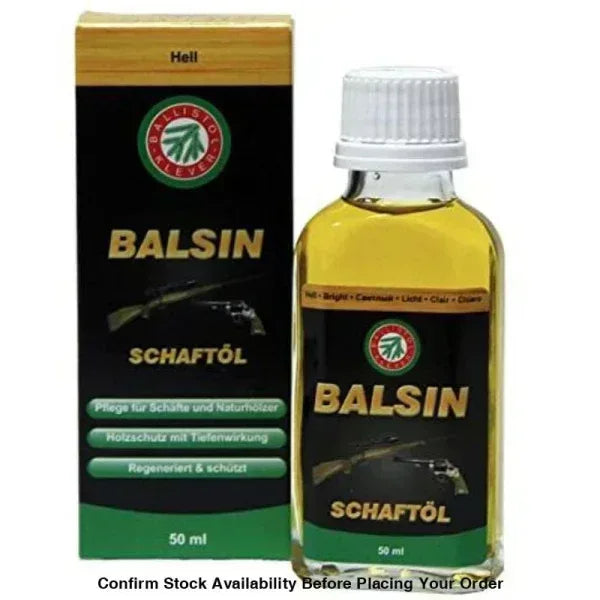 Ballistol Balsin Stock Oil 50ml - Bright Guards On Duty Security