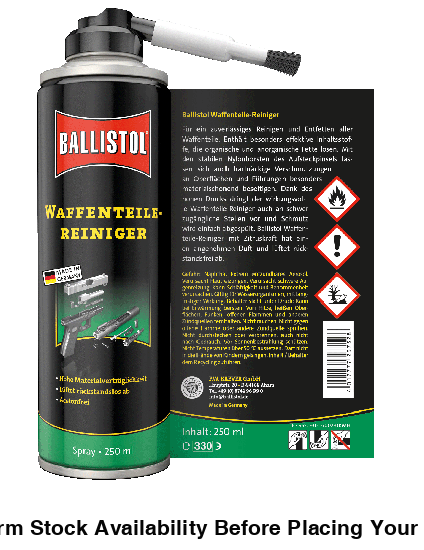 BALSIN CLEANER FOR GUN PARTS 250ML - BALSIN CLEANER GUN PARTS 250ML