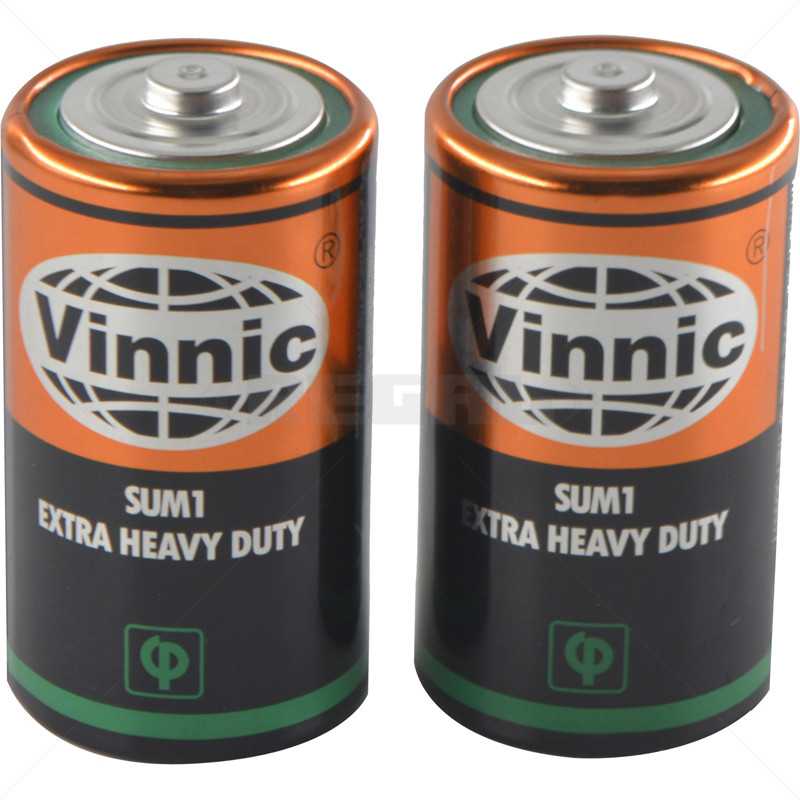 Batt 1.5V Size D Torch 61mm x 33mm Vinic