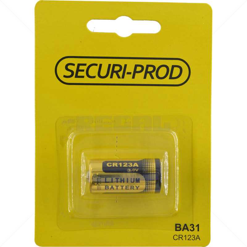 Batt Lithium 3V CR123A for Risco WL Dete
