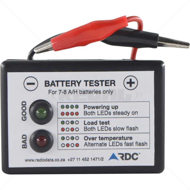 Battery - Load Tester 7-8Amp Battery Only