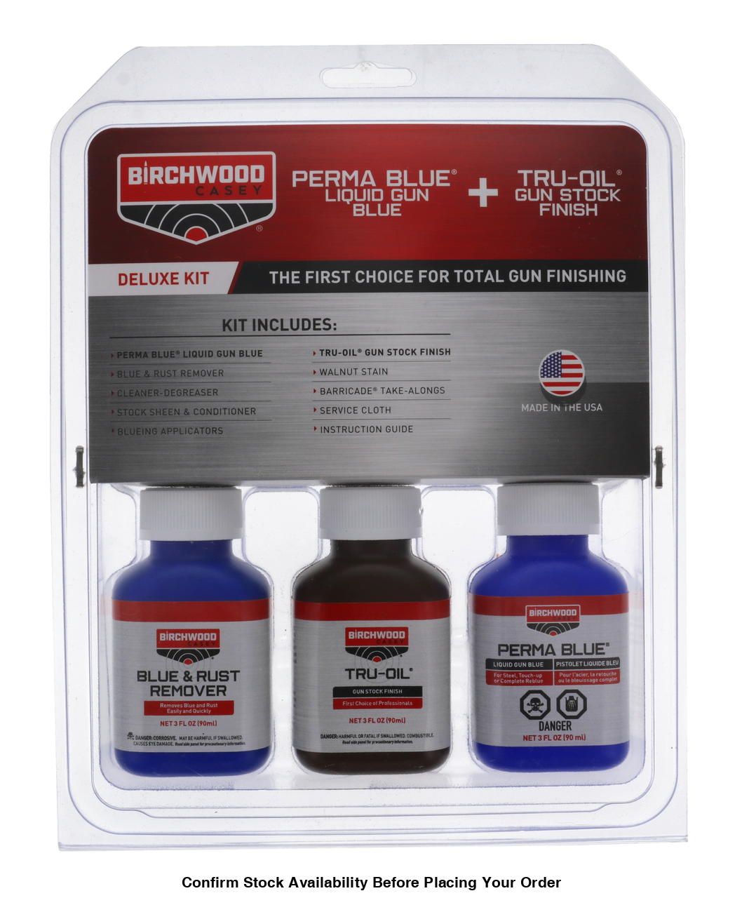 BC DELUXE BLUE & TRUOIL STOCK FINISH KIT