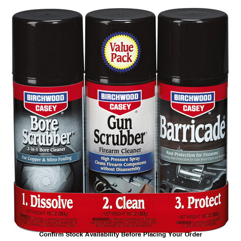 Birchwood Casey 1-2-3 Aerosol Value Kit (3 Tins)