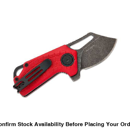 Black FOX Puck Folding Knife D2 Black PTFE Stone Washed Blade - Guards On Duty Shop