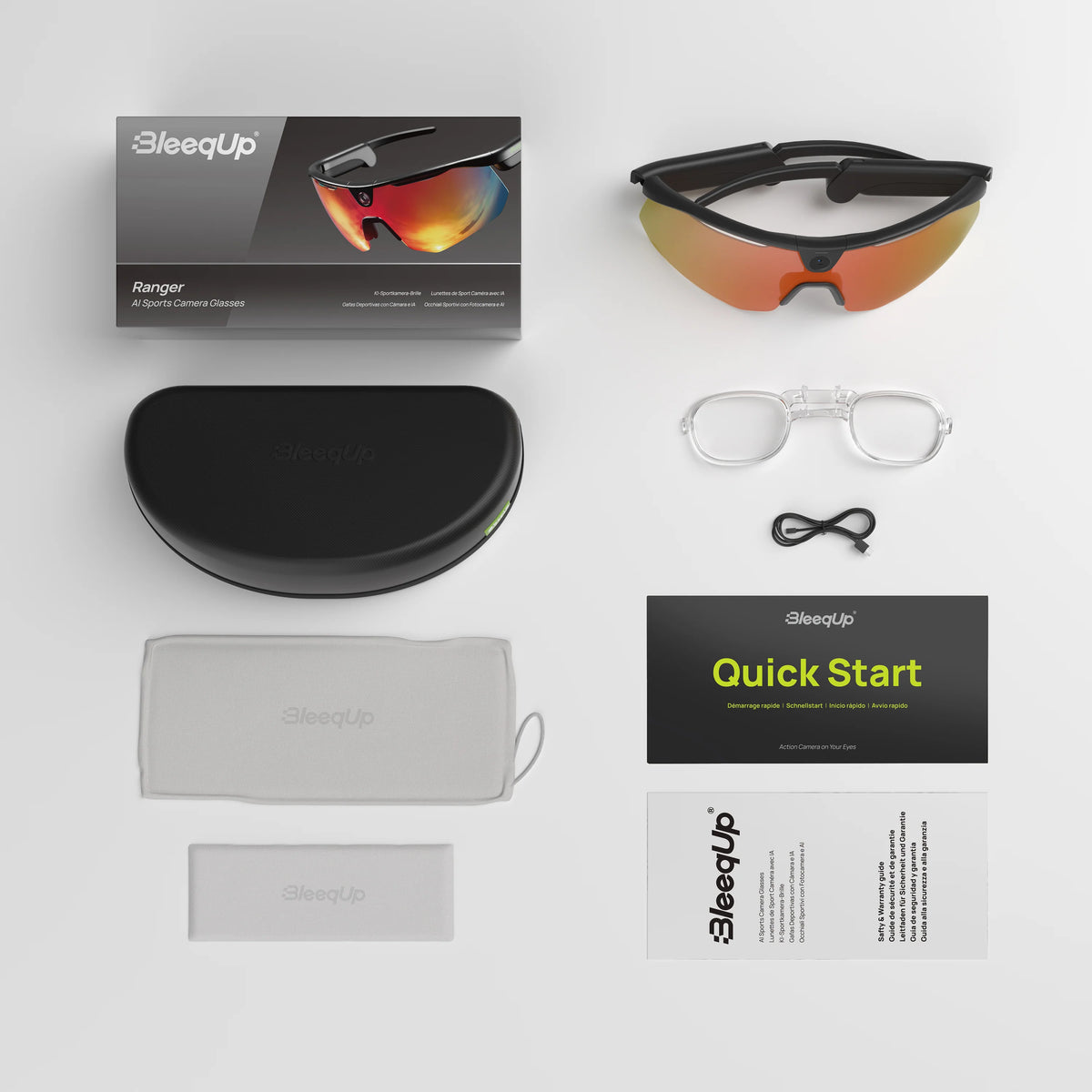 BleeqUp Ranger AI Sports Camera Glasses – AR/AI Glasses (image 6)