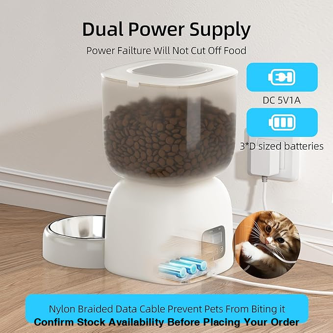 BNETA Automatic Smart Wi-Fi Pet Feeder F14-W