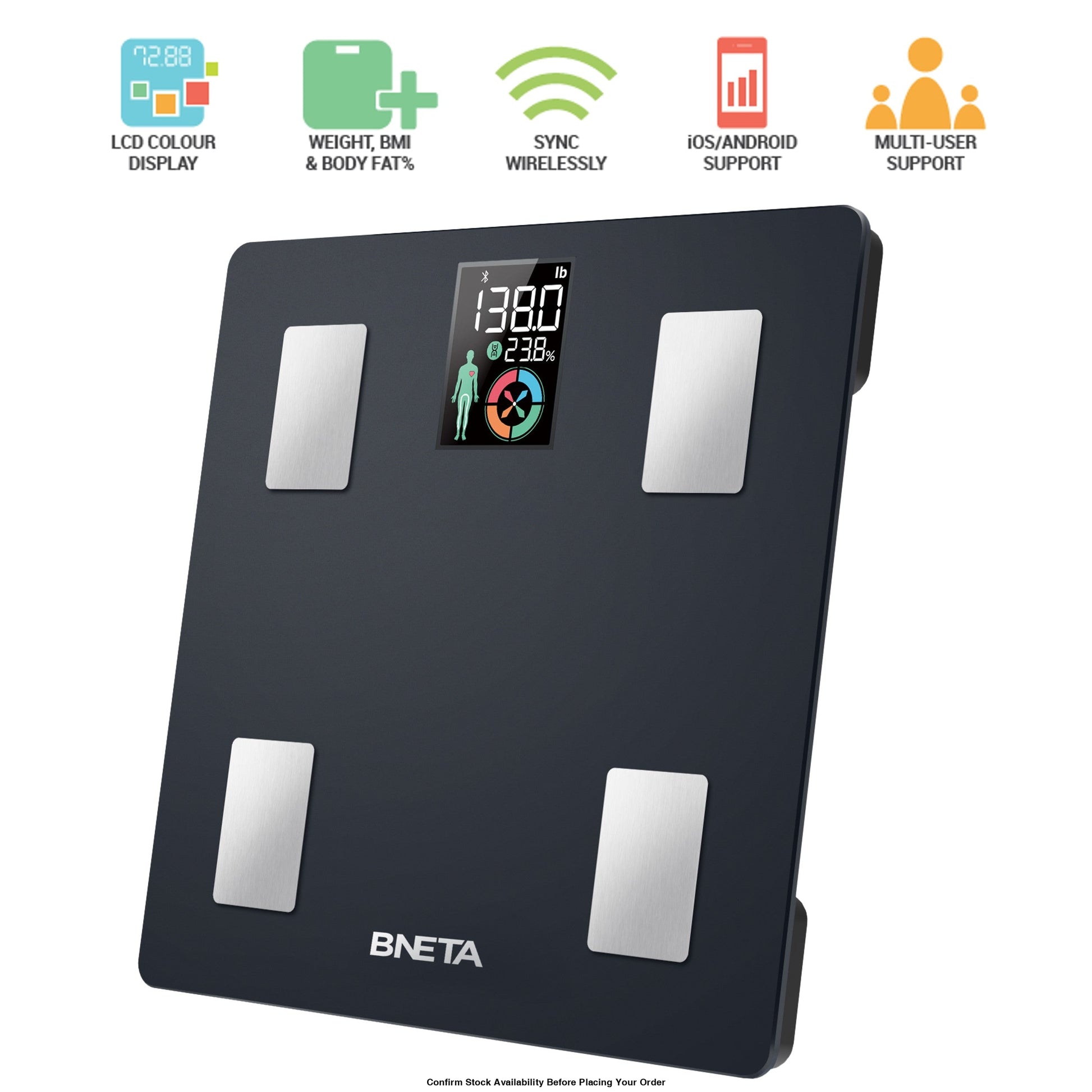 BNETA Colour LCD Smart Body Scale