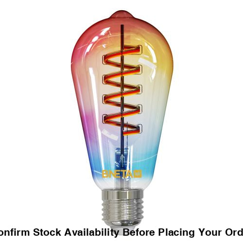 BNETA IoT Smart Filament WiFi Colour + Warm/Cool White LED Bulb (ST64C E27)
