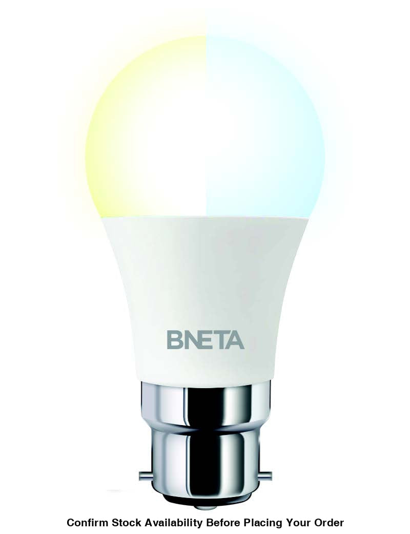 BNETA IoT Smart WiFi Colour + Warm/Cool white LED Bulb (B22)