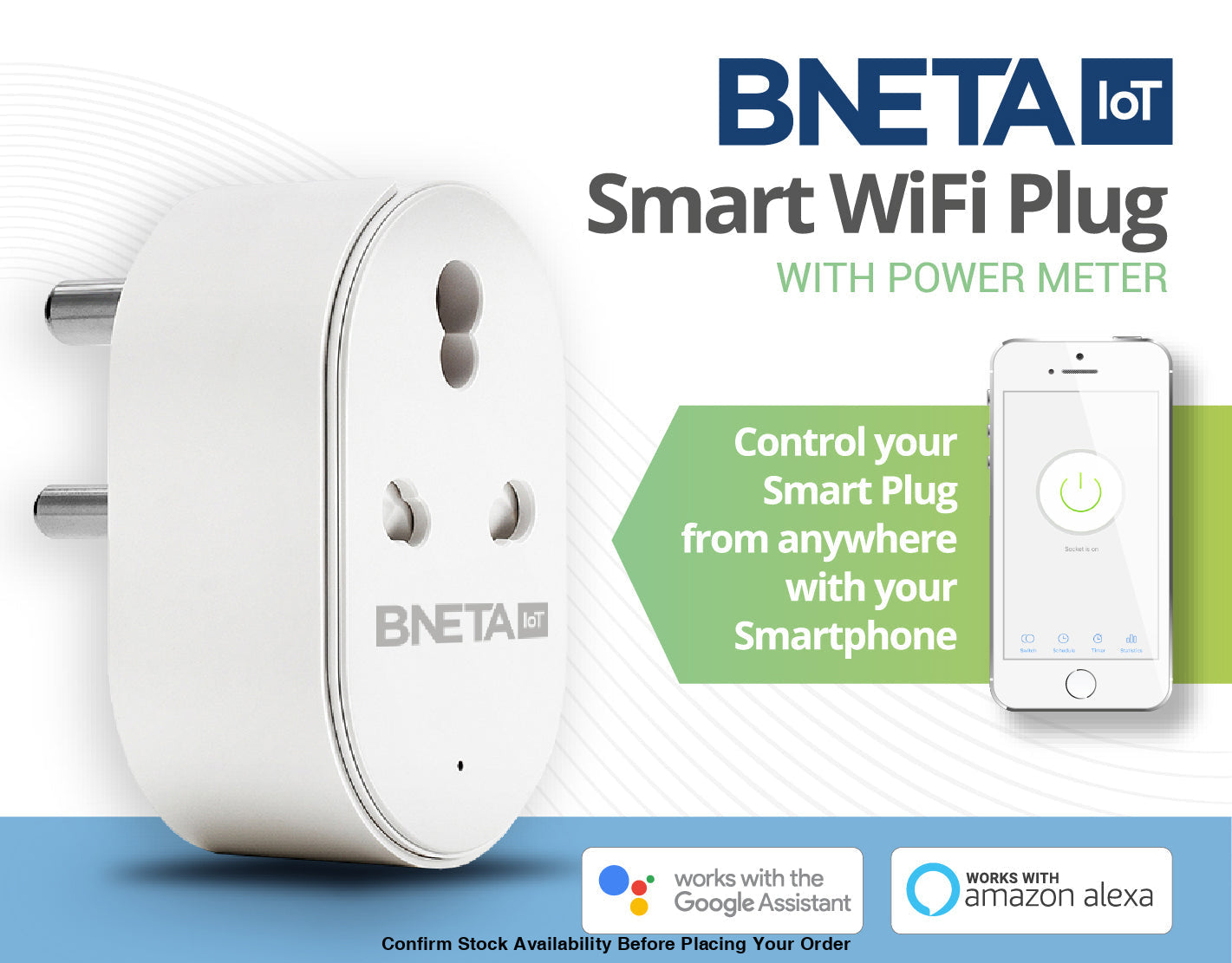 BNETA IoT Smart WiFi Plug with Power Meter 2 & 3 Pin - Guards On Duty Shop