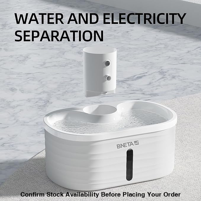 BNETA Pet Automated Battery Water Fountain W4 - 3 modes