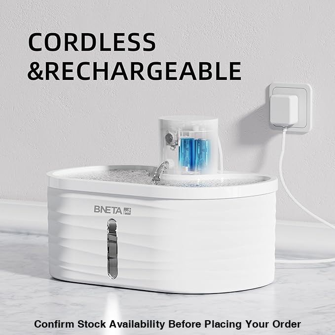 BNETA Pet Automated Battery Water Fountain W4 - 3 modes