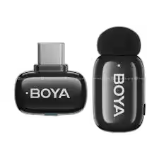 BOYA Mini 2 USB-C receiver and transmitter, side by side