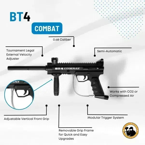 BT4 Combat 0.68 Caliber Black Guards On Duty Security