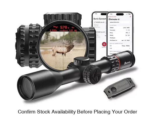 BURRIS LASER SCOPE ELIMINATOR 6 4-20x52 W/NORDISKE BINO INATUREN 10X42 - BURRIS LASER SCOPE ELIMINATOR