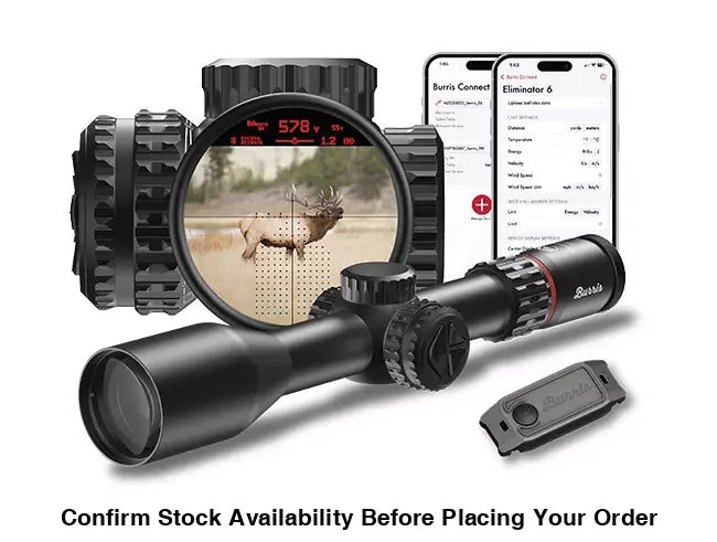 BURRIS LASER SCOPE ELIMINATOR 6 4-20x52 W/NORDISKE BINO INATUREN 10X42 - BURRIS LASER SCOPE ELIMINATOR