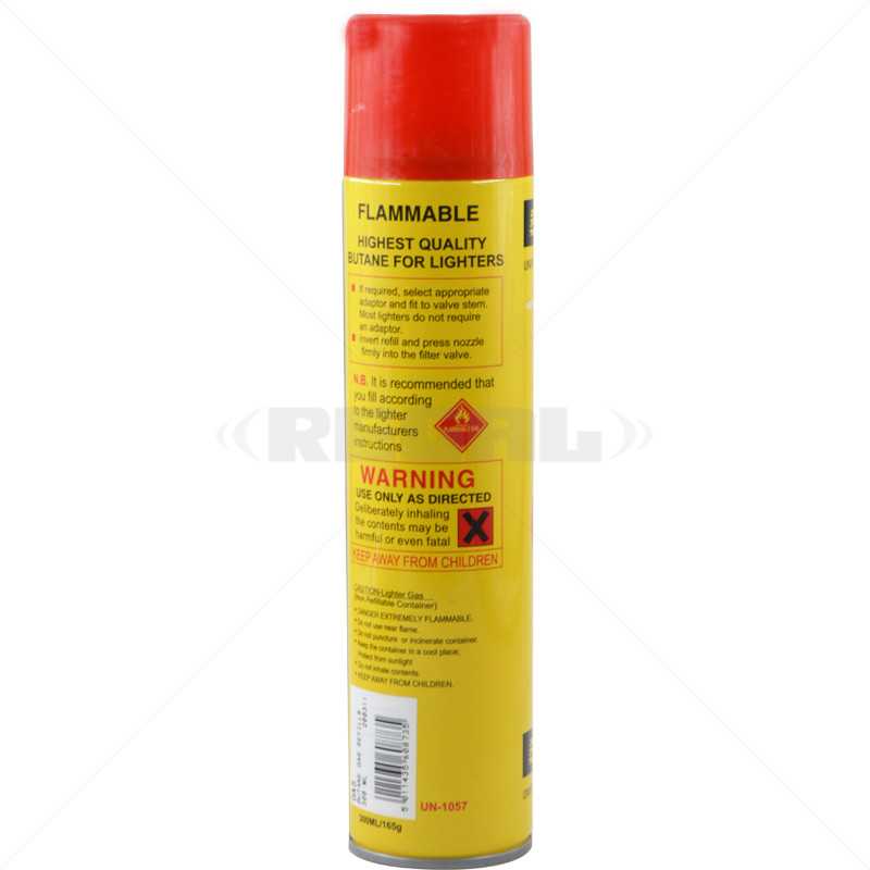 Butane Gas - 300ml Universal Gas Lighter Refill