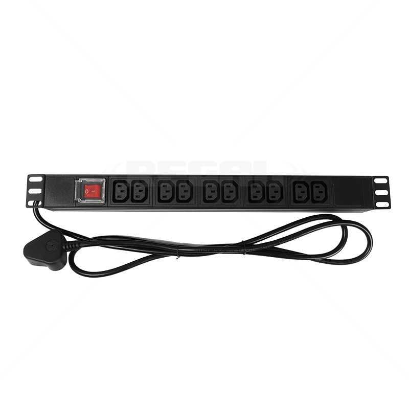 Cabinet 1U PDU 19" 10-Way 10A IEC Outlet (Request On)