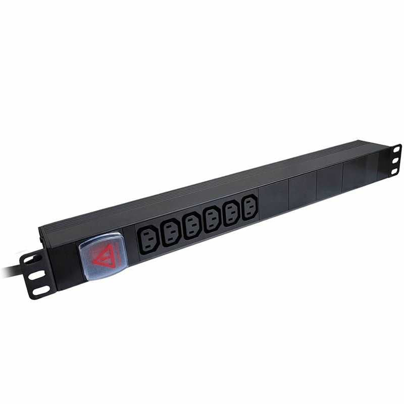Cabinet 1U PDU 19" 6-Way 10A IEC Outlet (Request On)