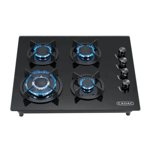 CADAC 4 Burner Tempered Glass Gas Hob Side Knobs - Guards On Duty Shop & Security Guards