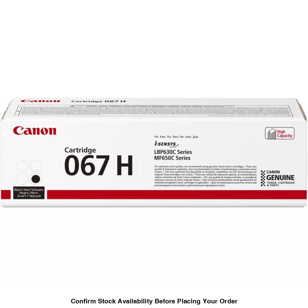 Canon 067H High Yield Black Toner Cartridge