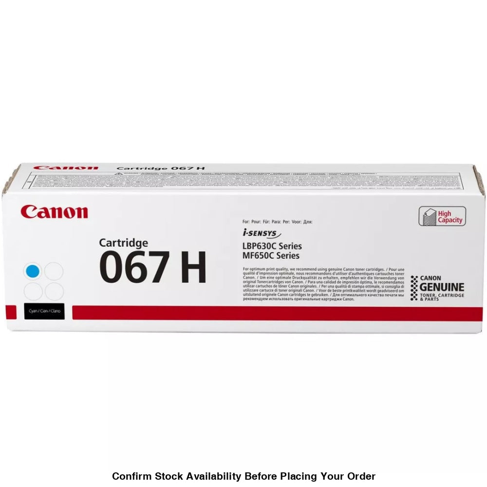 Canon 067H High Yield Cyan Toner Cartridge