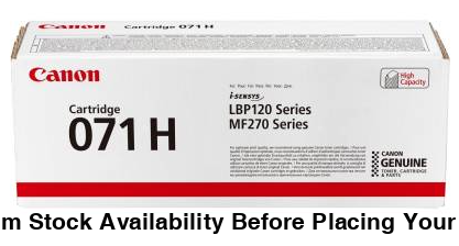 Canon 071h High Yield Black Laser Toner Cartridge